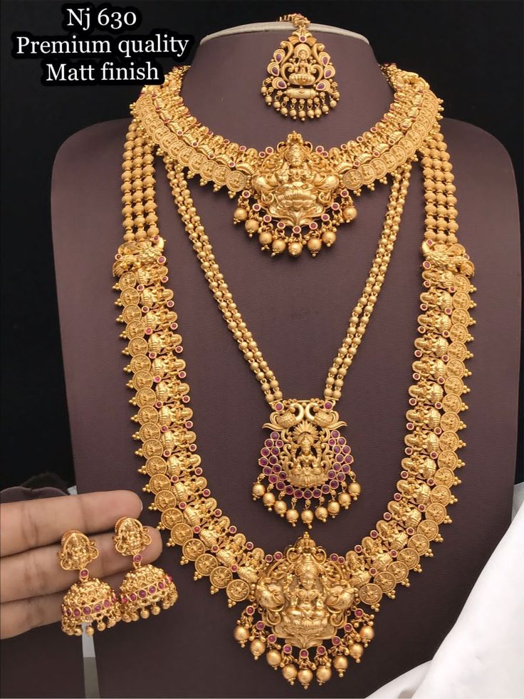Priya Designed Gold Plated Necklace Set